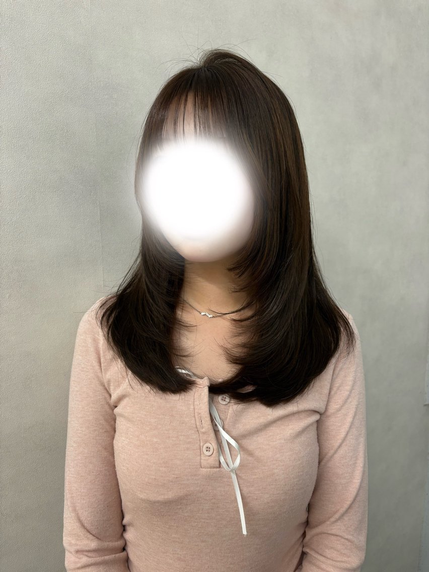 セミロング ハイレイヤー レイヤーカット haku【津久野店】 ERIKAのヘアスタイル