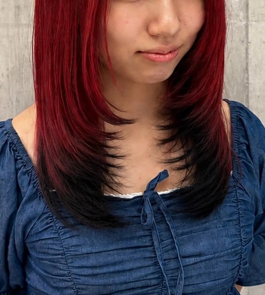 ミディアム カラー カット ヘアカラー トリートメント 【EARTH平塚店】 ✂️野首 京佑✂️のヘアスタイル