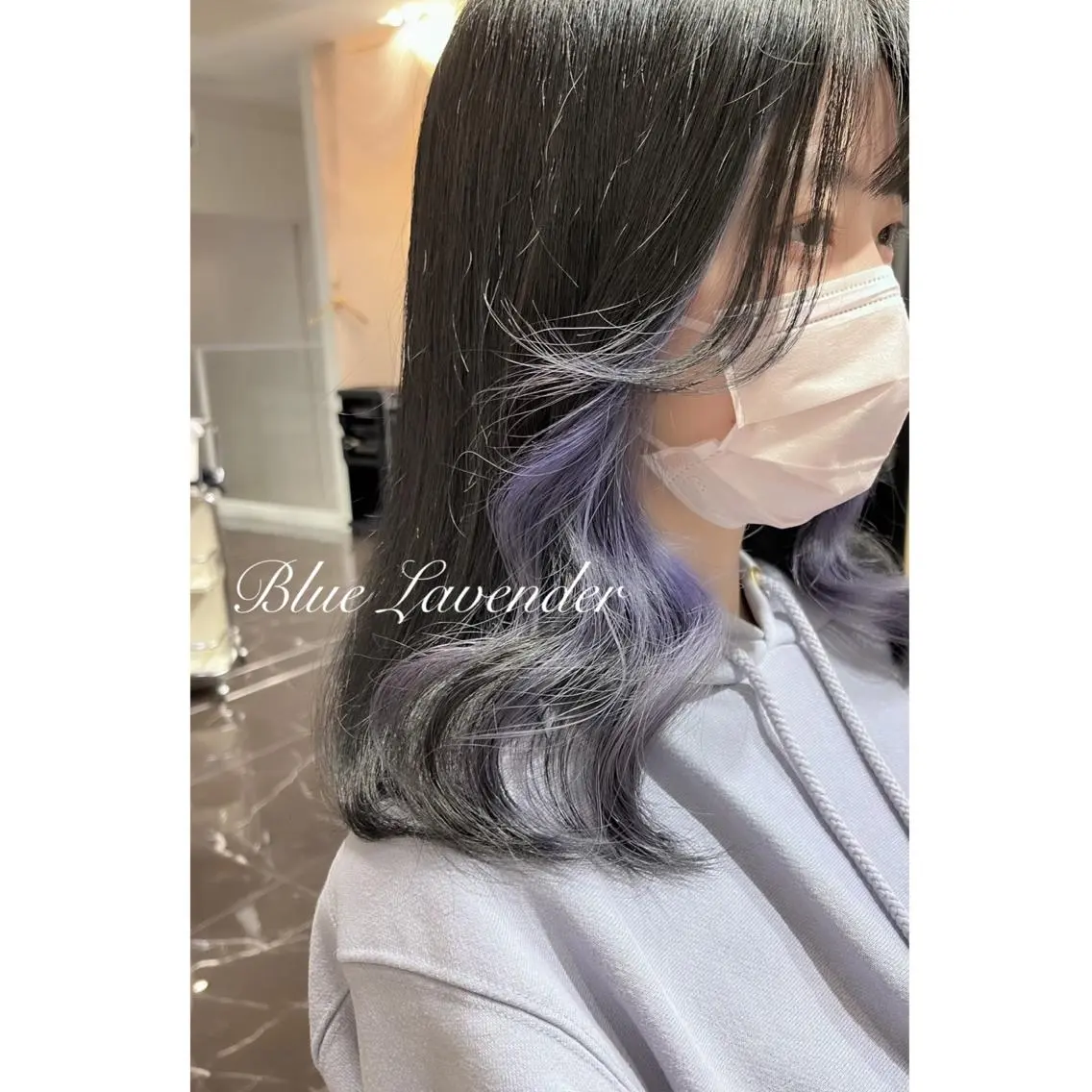 ミディアム カラー ブリーチ ヘアカラー miyu /トレンド カラー×艶髪のヘアスタイル