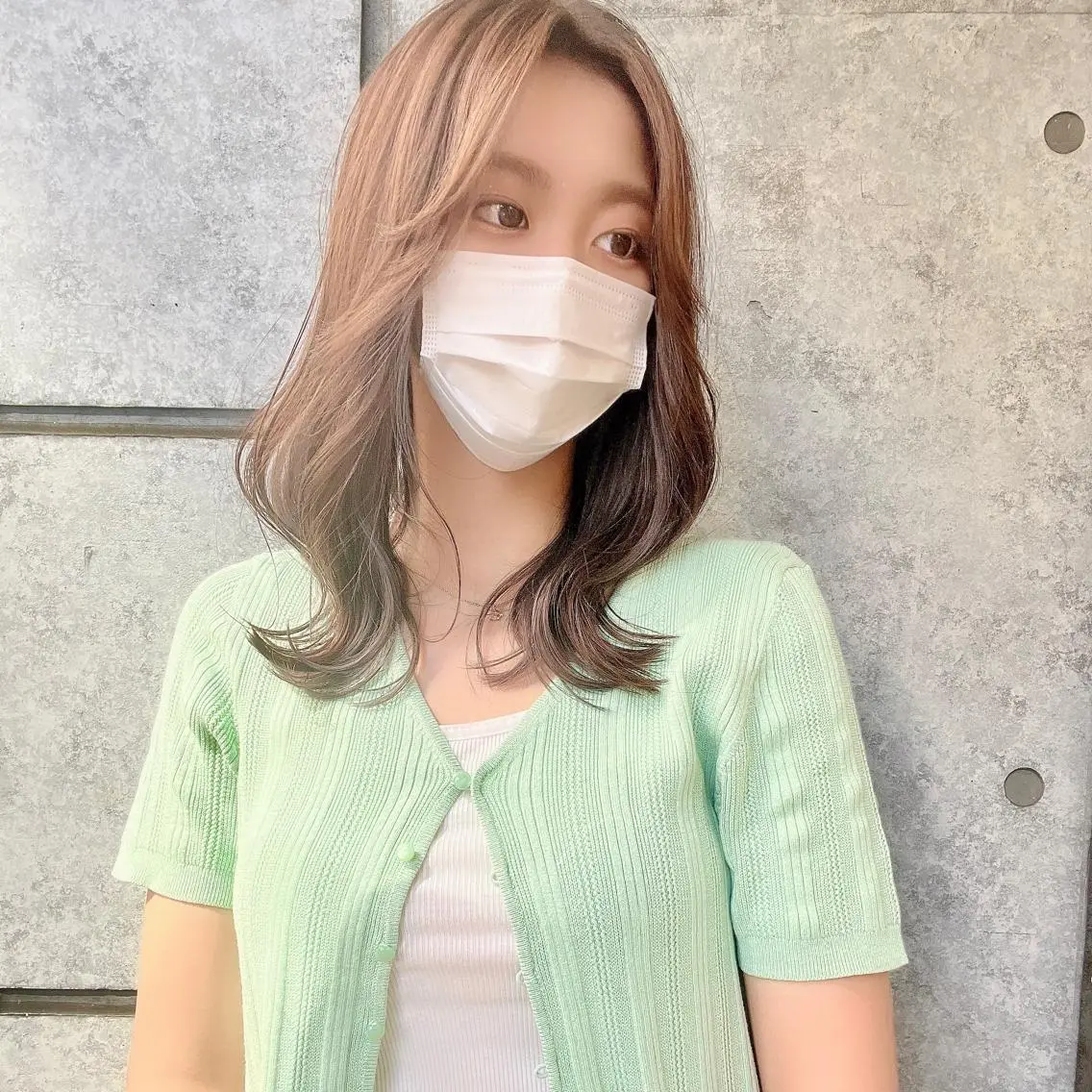 セミロング カラー カット ヘアカラー トリートメント 癖毛救済✂️ボブ /髪質改善ストレートのヘアスタイル