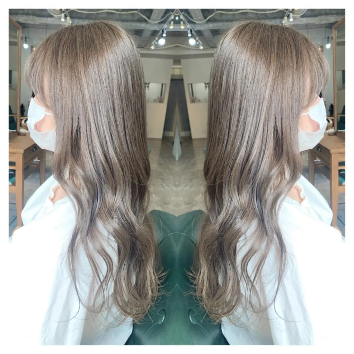 ロング カラー ヘアカラー トリートメント 村山 茉衣のヘアスタイル