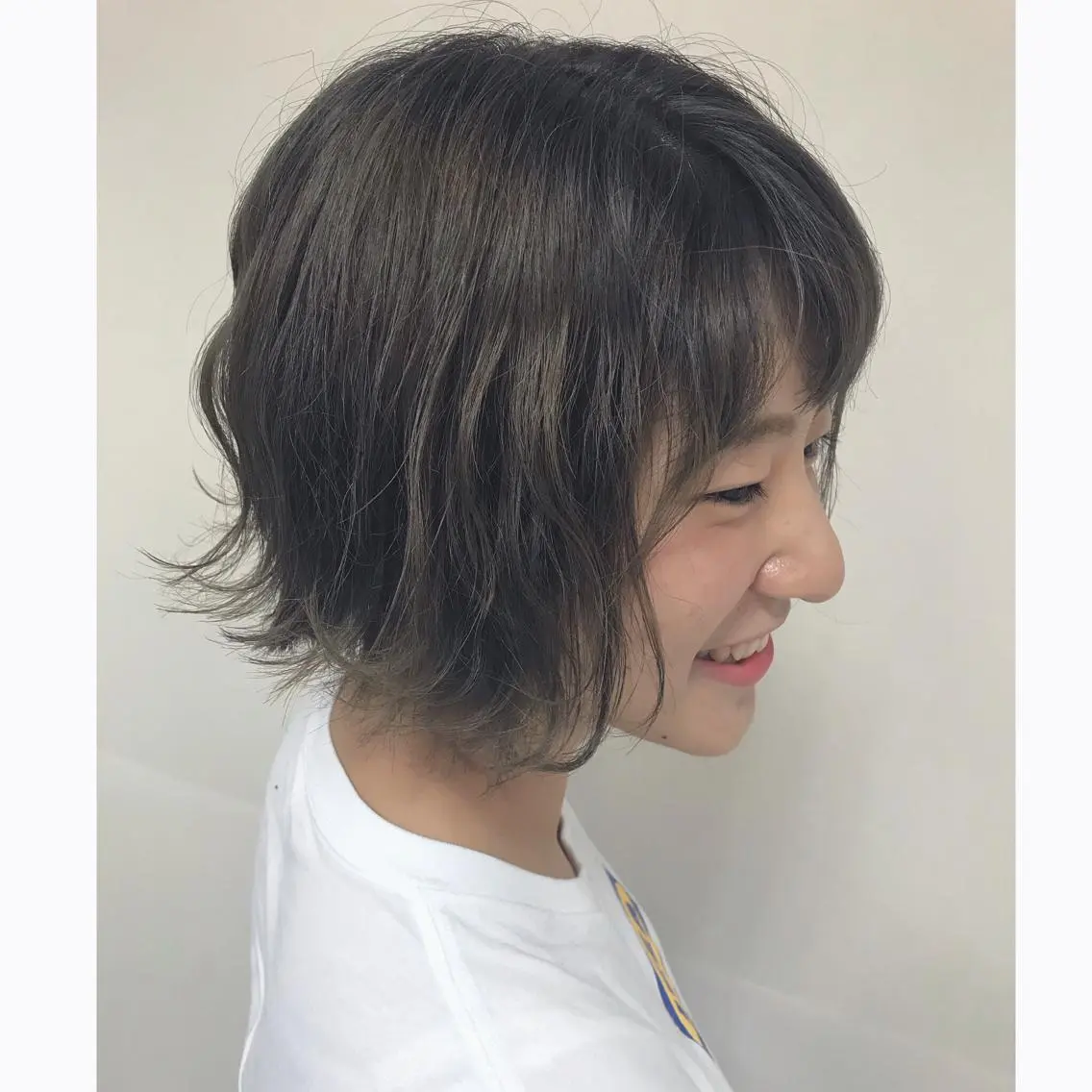 ショート カラー ヘアアレンジ アッシュ ベージュカラー 透明感カラー enurk店 🍋 M I K U  *のその他イメージ