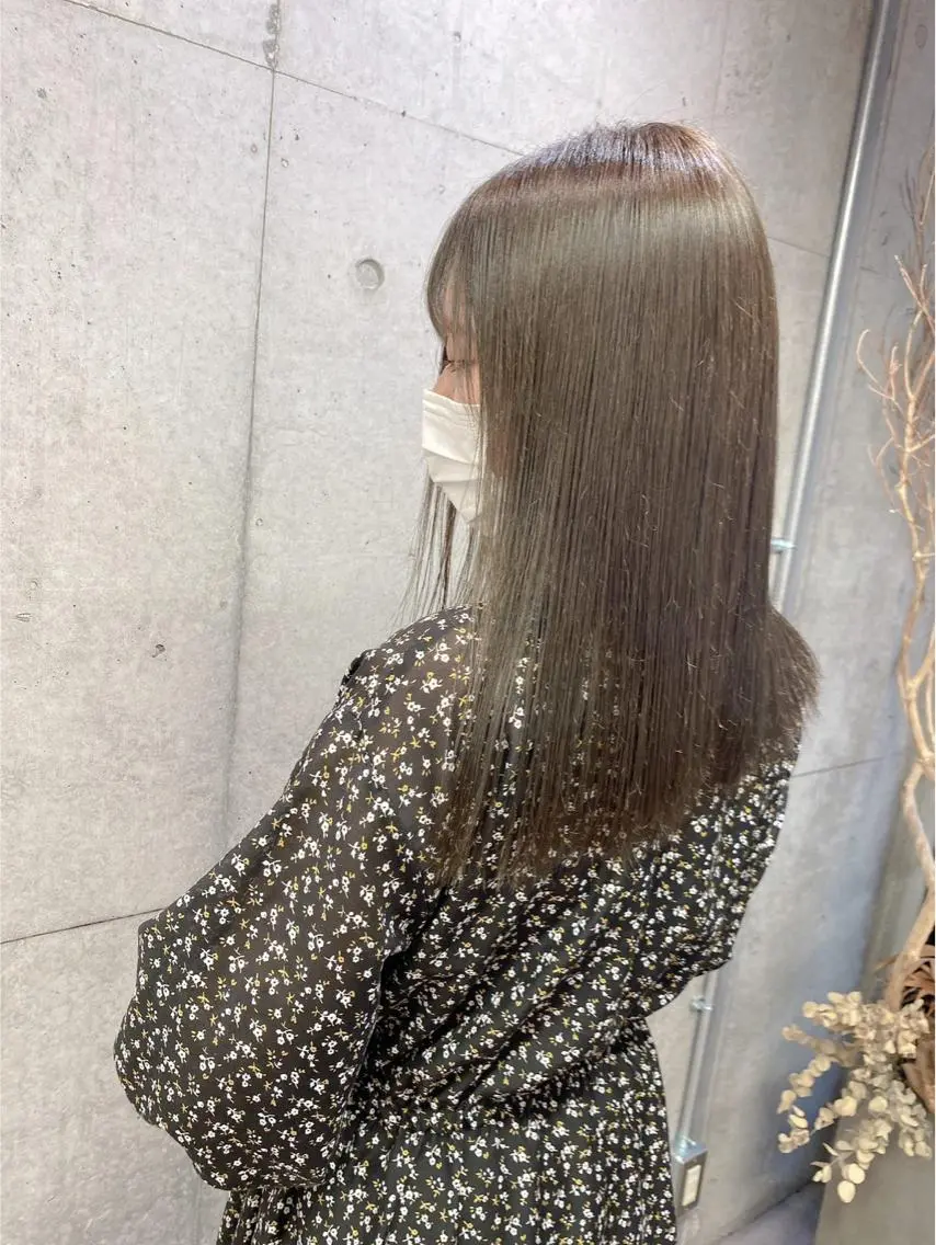 ブリーチはしたくない！"ハイ透明感‪ "🌿アプリエカラー＋トリートメント🌿の写真