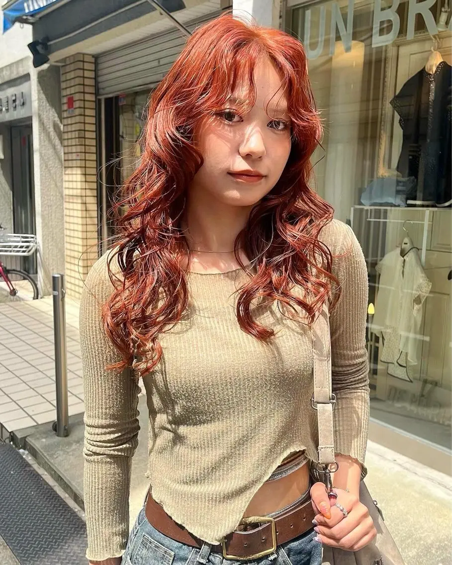 セミロング ヘアカラー 心斎橋酸性ストレート 🛼MATOI🛼のヘアスタイル
