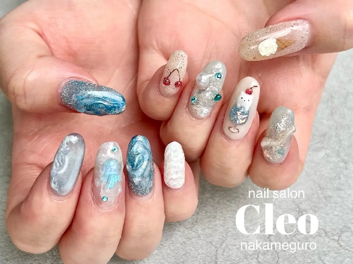 ネイル アートネイル ハンドネイル Cleo中目黒店 hitomiのネイルデザイン