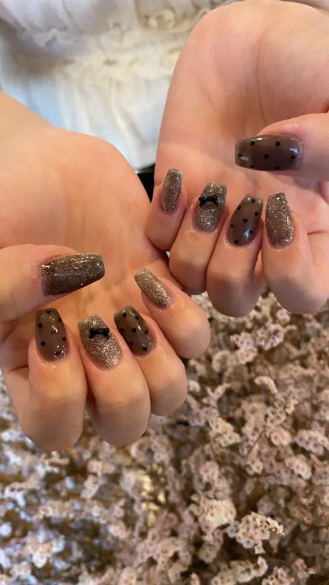 ネイル ハンドネイル crystal ⭐︎ colorのネイルデザイン