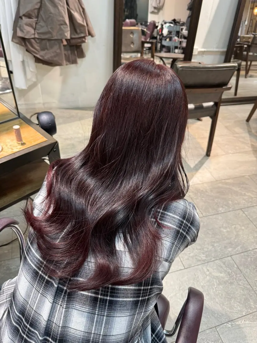 ロング カラー ヘアカラー 🤎渋谷/透明感 艶カラーみほ🎀໒꒱のヘアスタイル