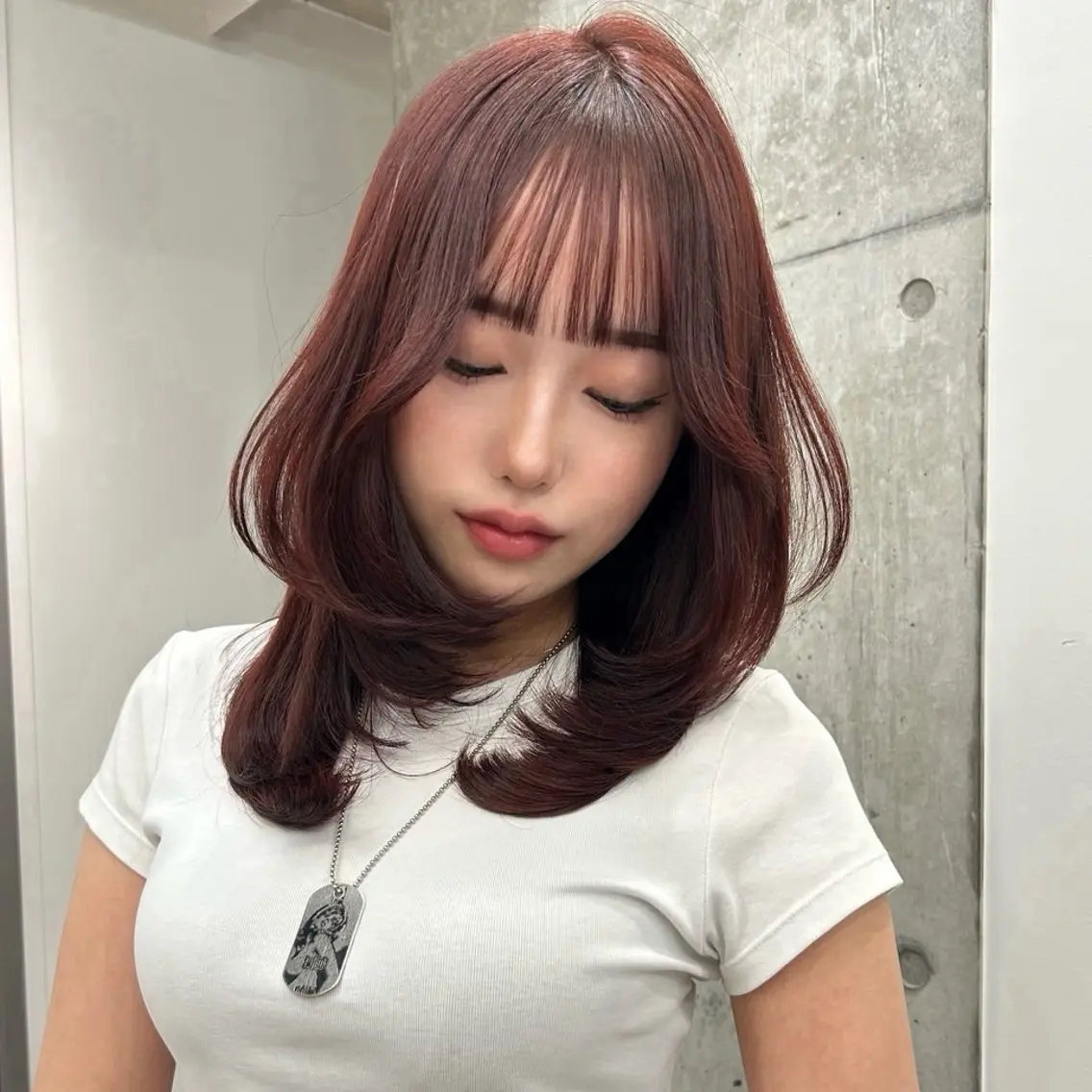 セミロング 🖤艶カラー/ rino🖤のヘアスタイル