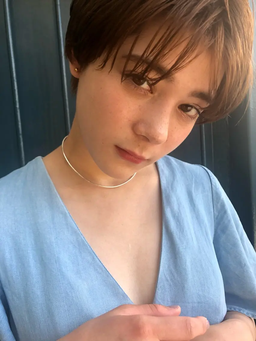 ショート シースルーバング ショートヘア 自然に垢抜ける/髪質 改善/CHIEMIのヘアスタイル