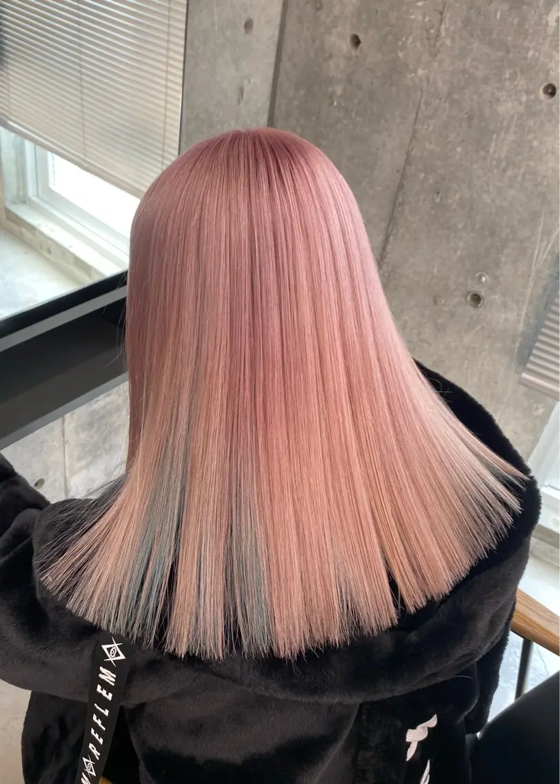 ミディアム カラー ヘアアレンジ ヘアカラー トリートメント mina 🌷のヘアスタイル
