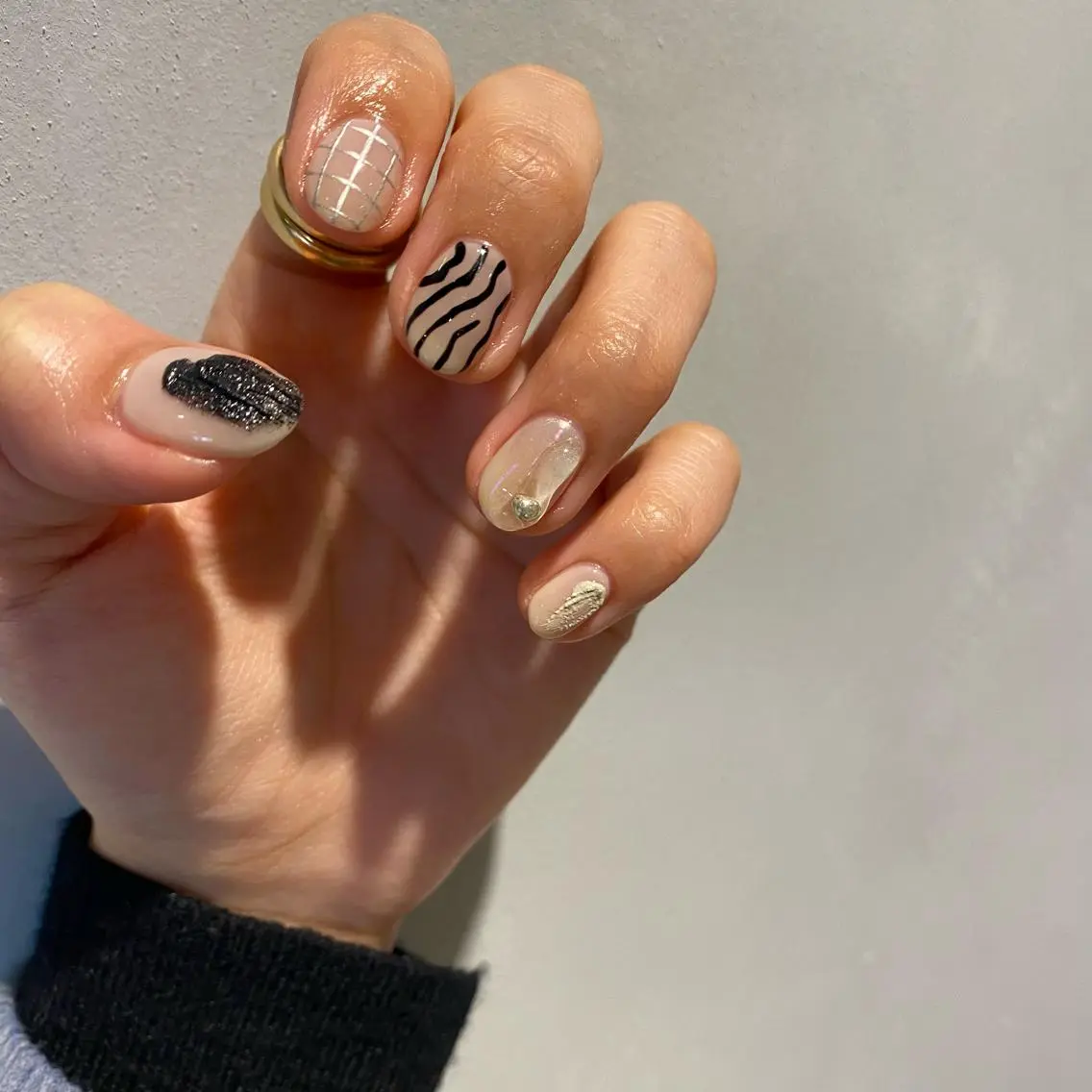 ネイル ニュアンスネイル ハンドネイル RINO AMANE nailのネイルデザイン