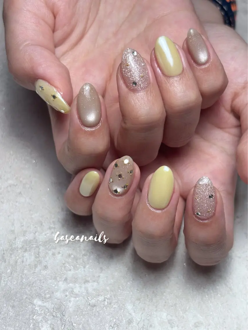 ネイル アートネイル 枚方 Basea nails Minaのネイルデザイン