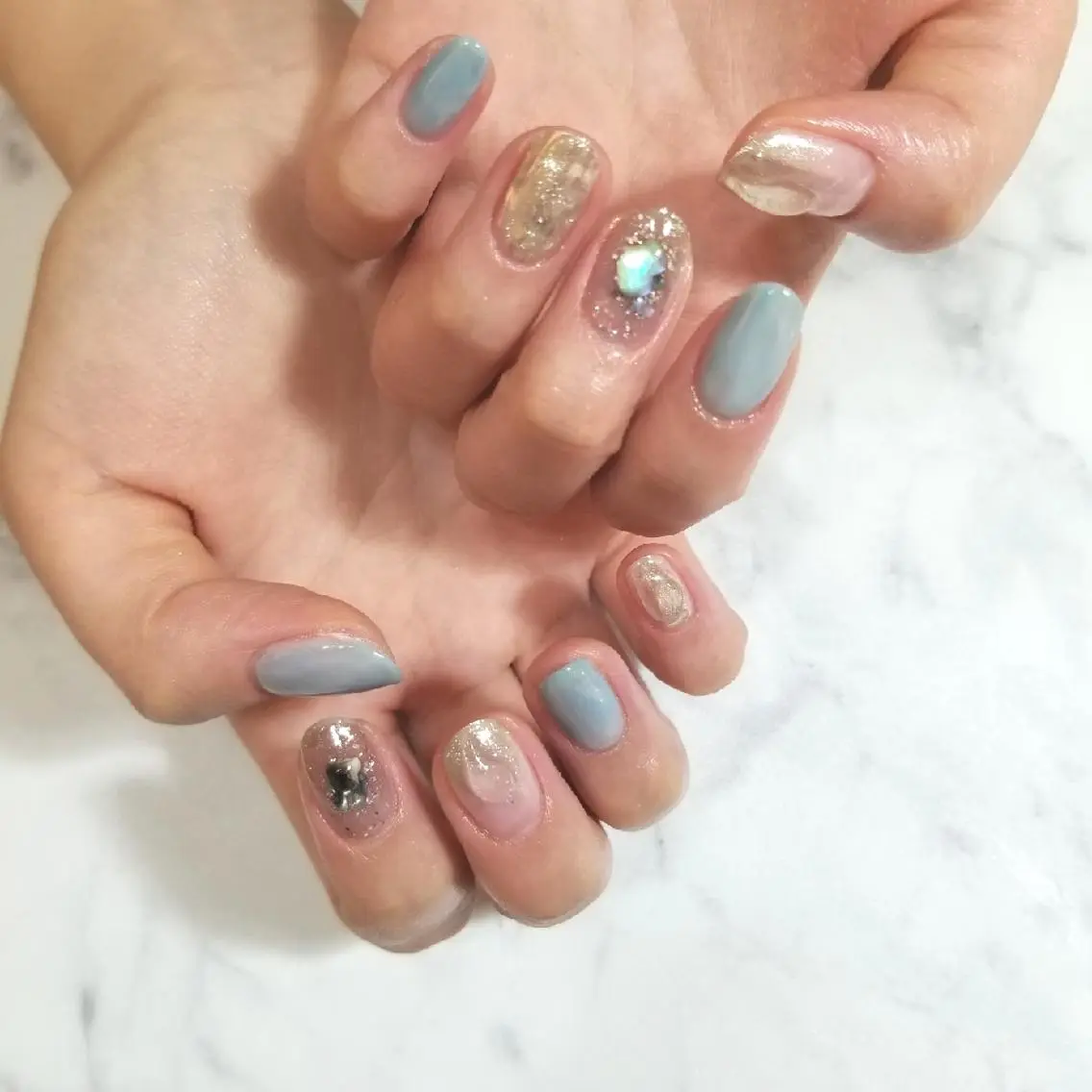 ネイル ニュアンスネイル ハンドネイル nijiiro🌈 サトウのネイルデザイン
