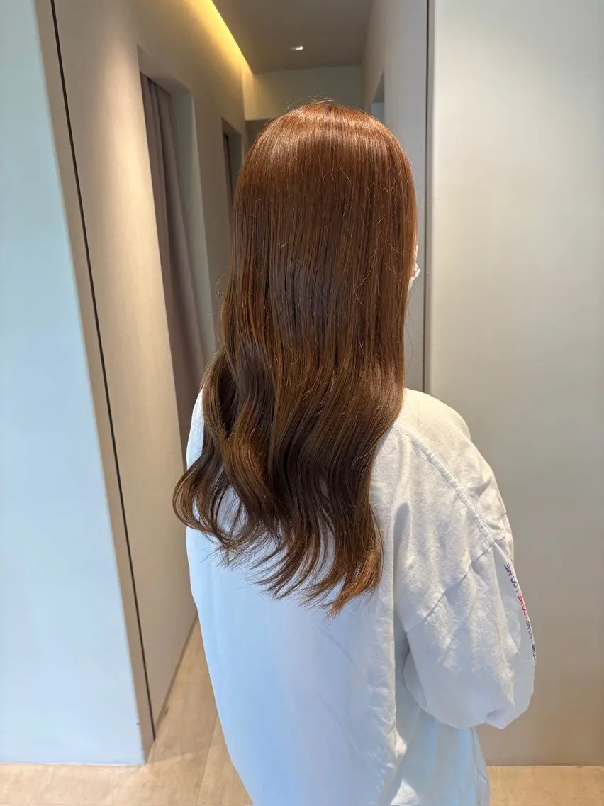 ロング カラー カット ヘアカラー トリートメント 髪質改善カラー ベージュ🤎YUMEのヘアスタイル