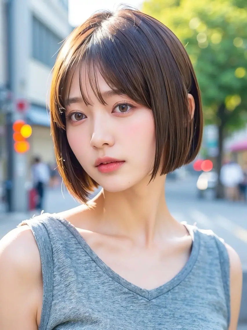 ショート ハイライト 髪質改善 韓国風ヘア レイヤーカット ショートヘア カット ヘアカラー トリートメント 髪質改善/レイヤー/ ショート/koshiのヘアスタイル