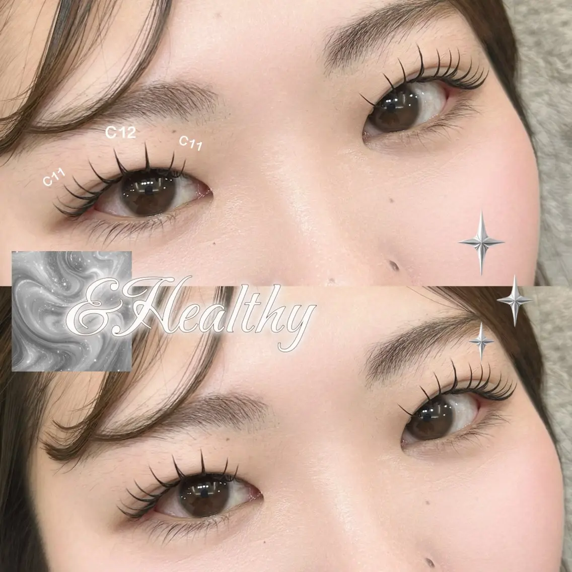 🎀&Healthyフラットラッシュ100~120本×まつげパーマ アイシャンプー付き🐩葛西.浦安の写真