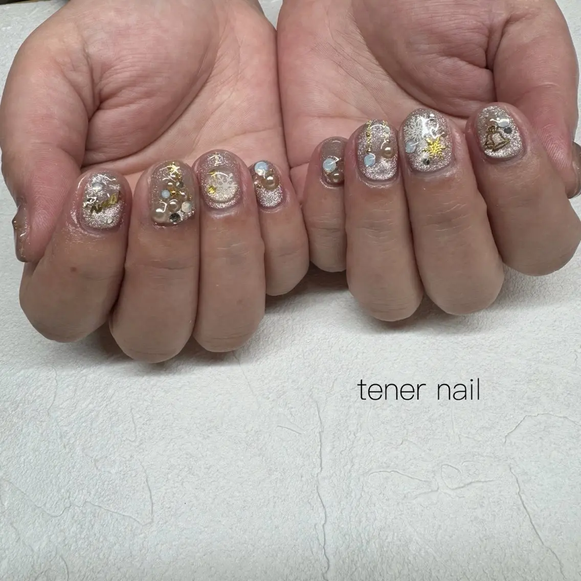 ネイル 冬ネイル クリスマス ハンドネイル テネルネイル tener nailのネイルデザイン