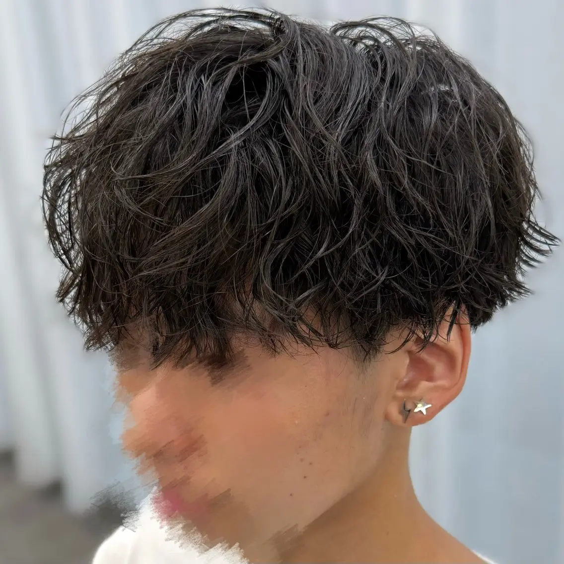 パーマ メンズ メンズパーマ スパイラルパーマ カット パーマ 楓🍁毛流れ /フェザーパーマのヘアスタイル