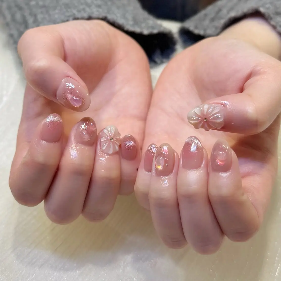 ネイル ハンドネイル 新井 ひなののネイルデザイン