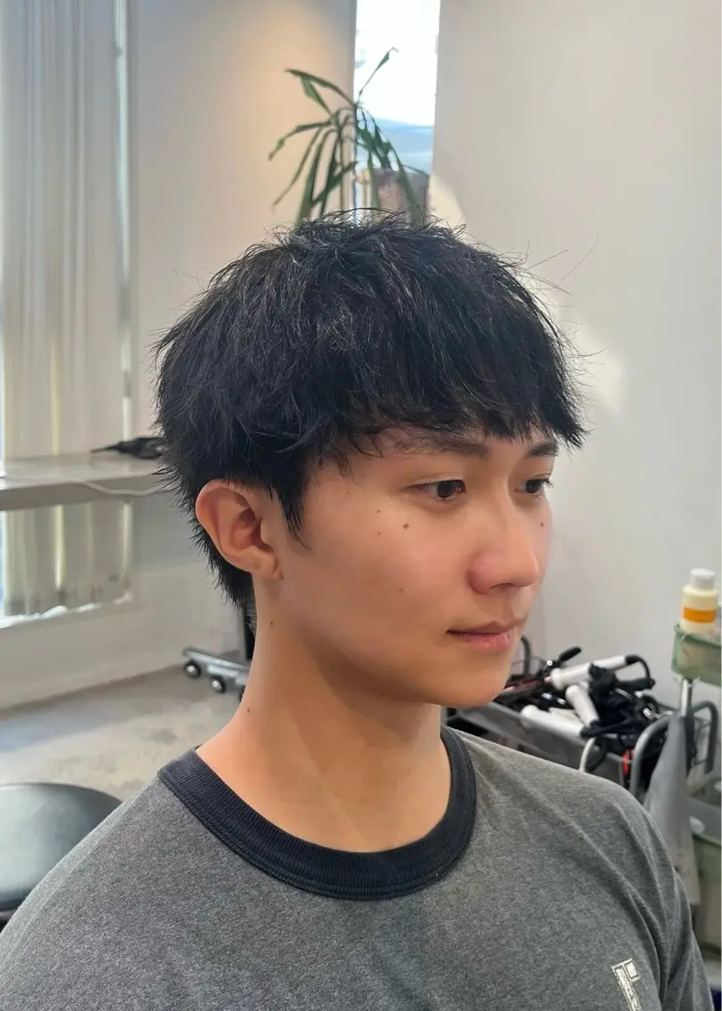 ショート メンズ カット センターパート職人 柏/メンズ/ ハルキのヘアスタイル