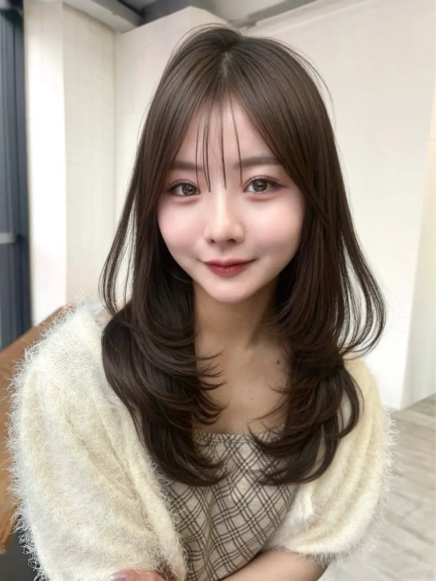 セミロング 池袋似合わせカット ✂️YUUKIのヘアスタイル
