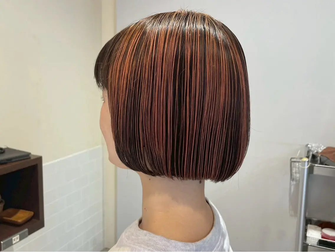 ショート カラー ヘアカラー 透明感カラー/ 艶カラー/ここ🍒のヘアスタイル