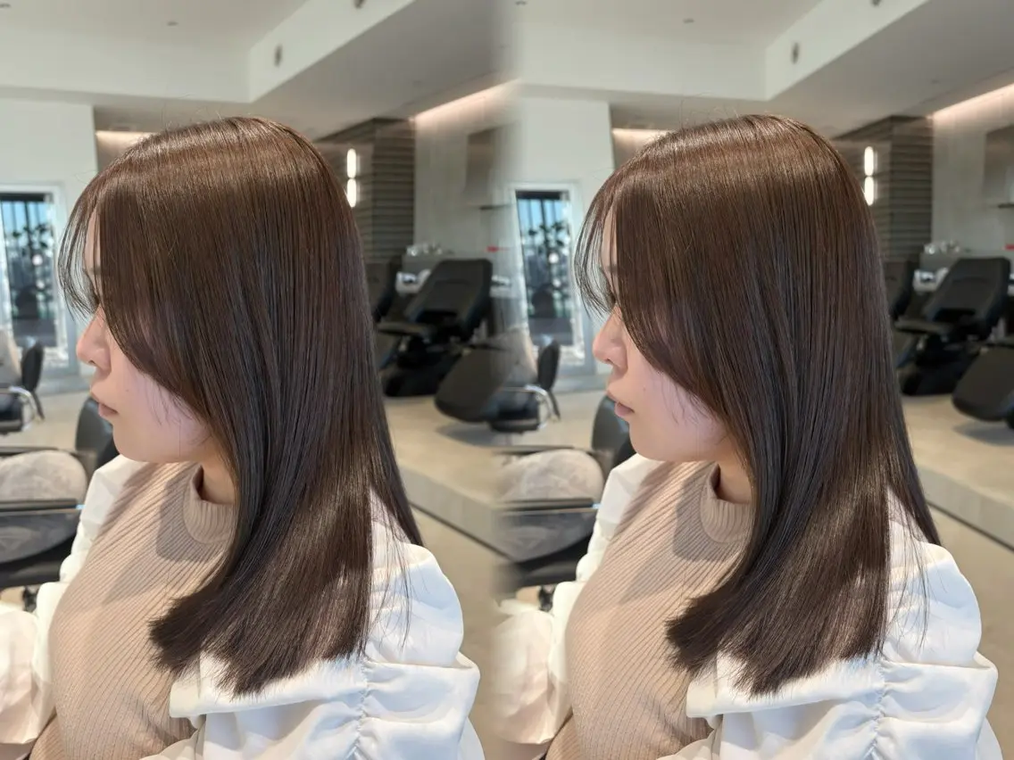 ロング カット 縮毛矯正 トリートメント 縮毛矯正/髪質改善/ HARUのヘアスタイル