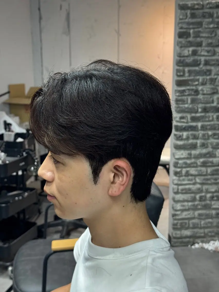 パーマ メンズ ダウンパーマ メンズ韓国風 メンズパーマ 韓国特化 なおきのヘアスタイル