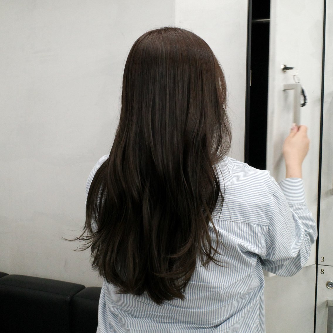 ロング カット ヘアカラー トリートメント 髪質改善/オリーブ 🤍mizueのヘアスタイル