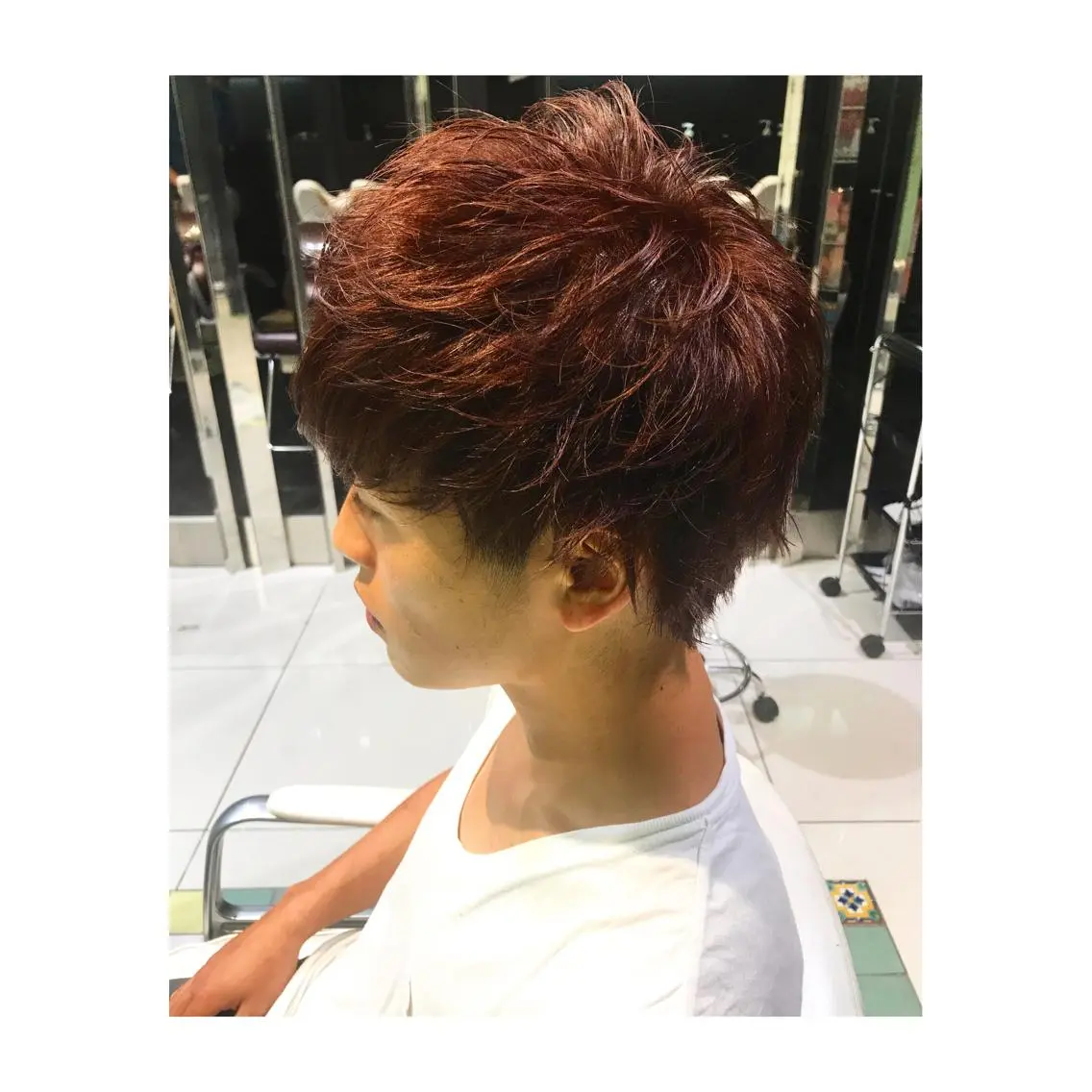 カラー メンズ 中野 竜介のヘアスタイル