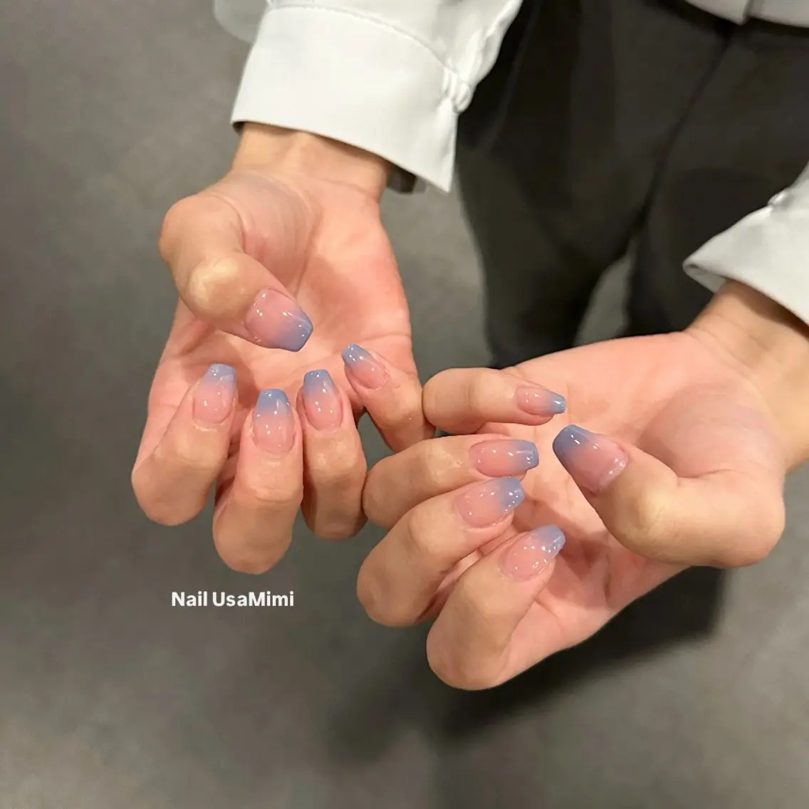 【ハンド】オフなしグラデーション(ベースカラーあり)の写真