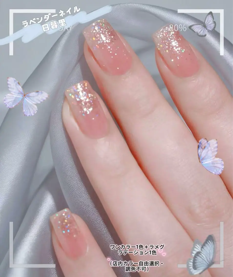 ネイル ハンドネイル ラベンダー💖日暮里 ルル💖ネイルのネイルデザイン