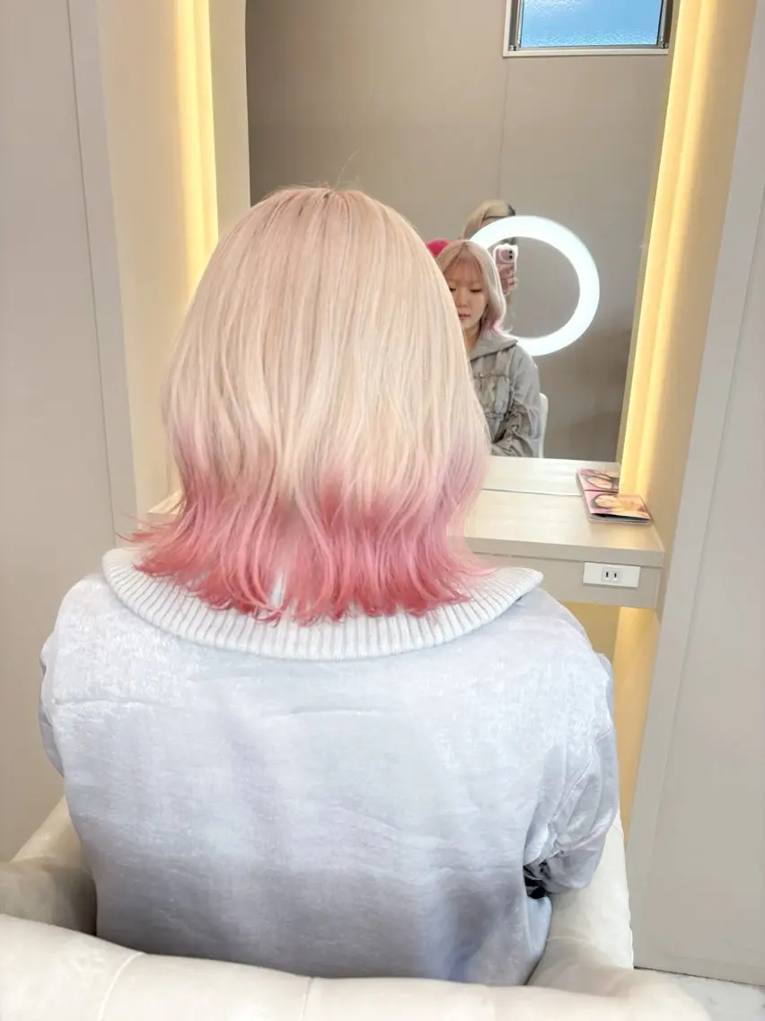 リタッチブリーチ＋フルカラー🧚🏻‍♀️💕【前回のブリーチから2ヶ月以内】の写真