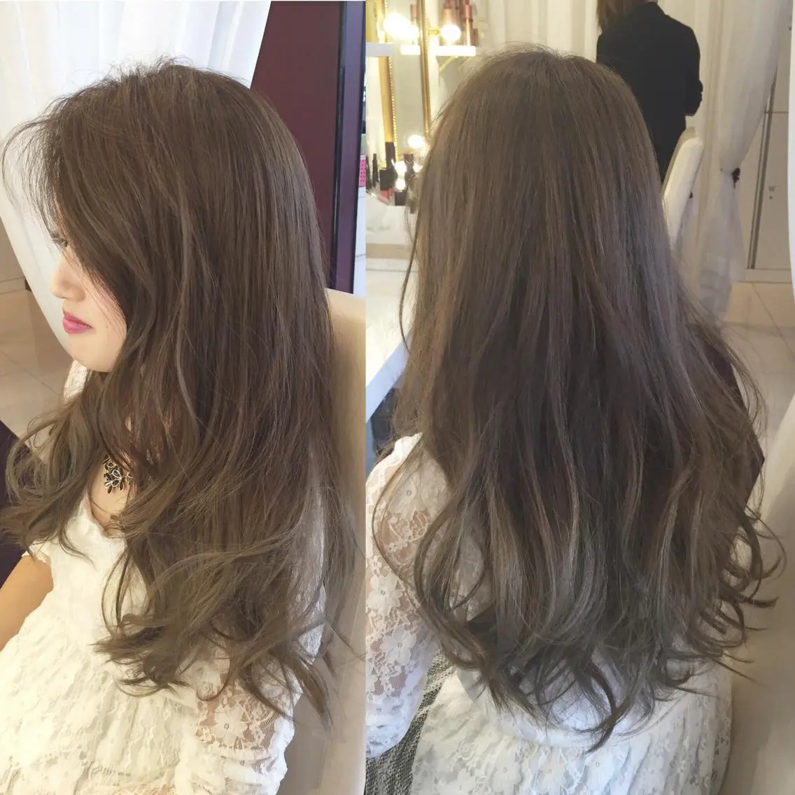 カラー アッシュ グラデーションカラー ハイライトカラー ミント メンズ特化美容師 カラー専門ぺーターのヘアスタイル