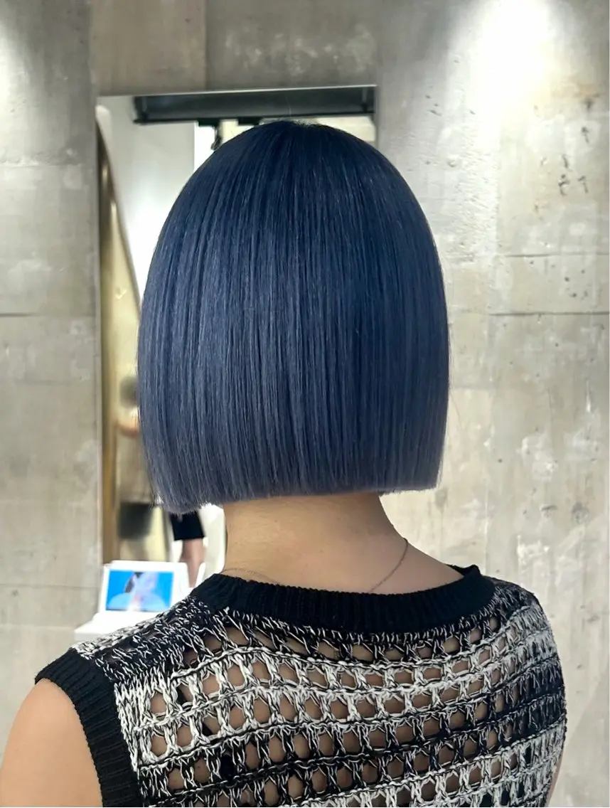 🎀【ボブ限定】乾かすだけでまとまるナチュラルボブカット＋透明感カラー 🎀の写真