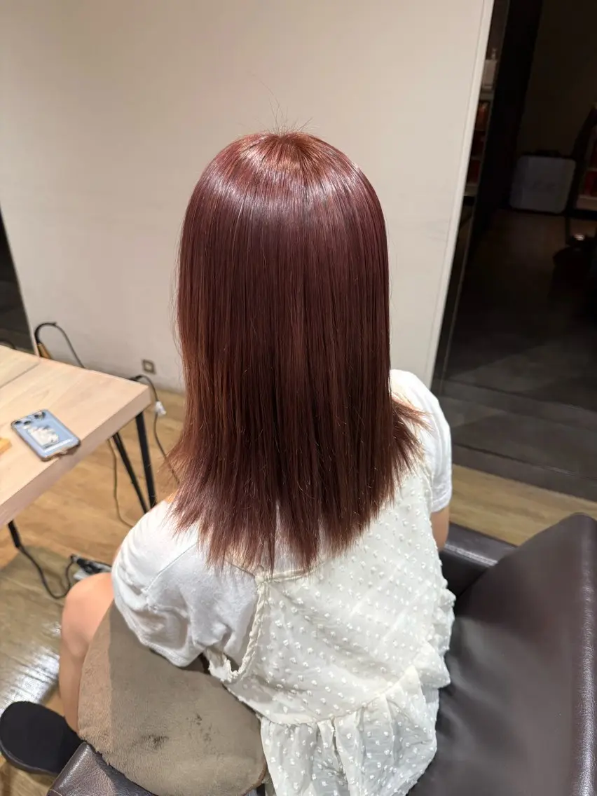セミロング ヘアカラー 川畑 心子のヘアスタイル