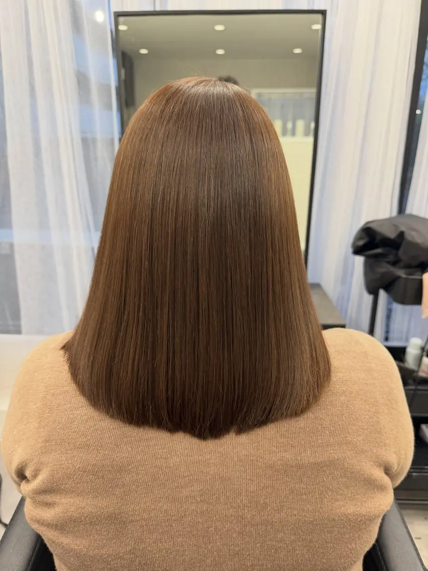 【次世代の艶髪】カット＋高濃度・髪質改善カラー＋Aujua贅沢ケアの写真