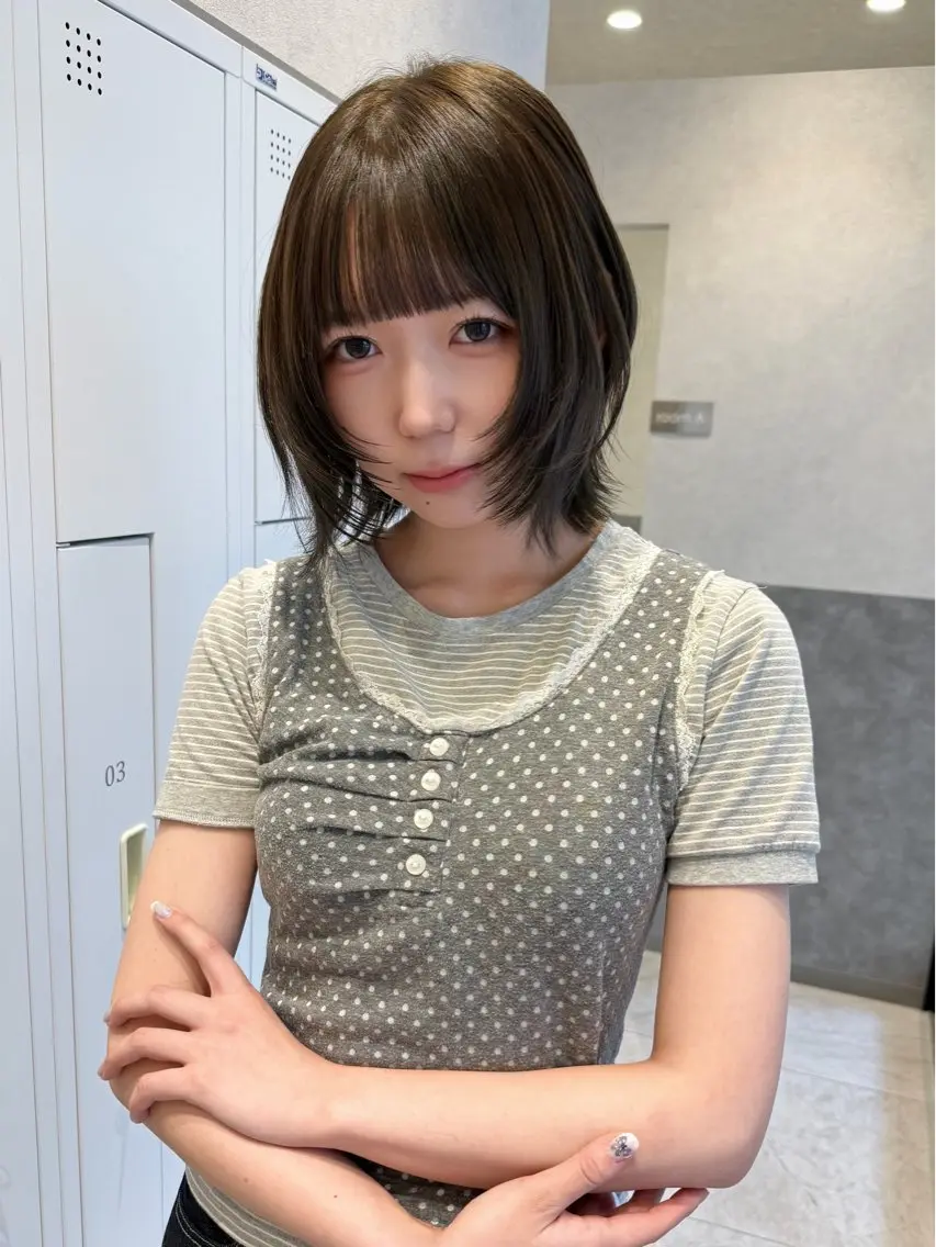ショート ヘアカラー ai|まろみカラー ×似合わせhairのヘアスタイル