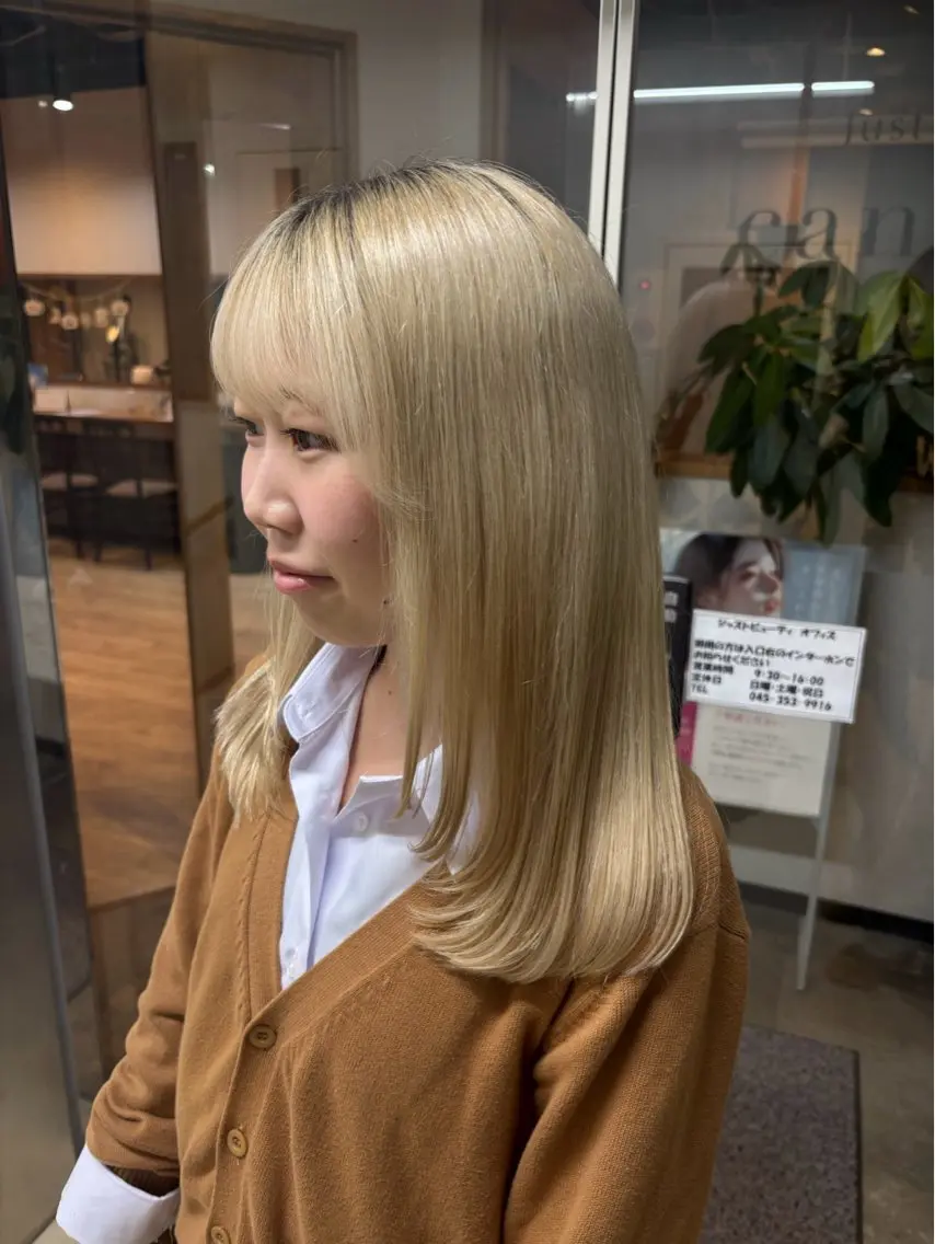 【💖人気No.1💖】韓国風レイヤーカット＋透明感カラー＋オージュアトリートメント🥣（ロング料金有り）の写真