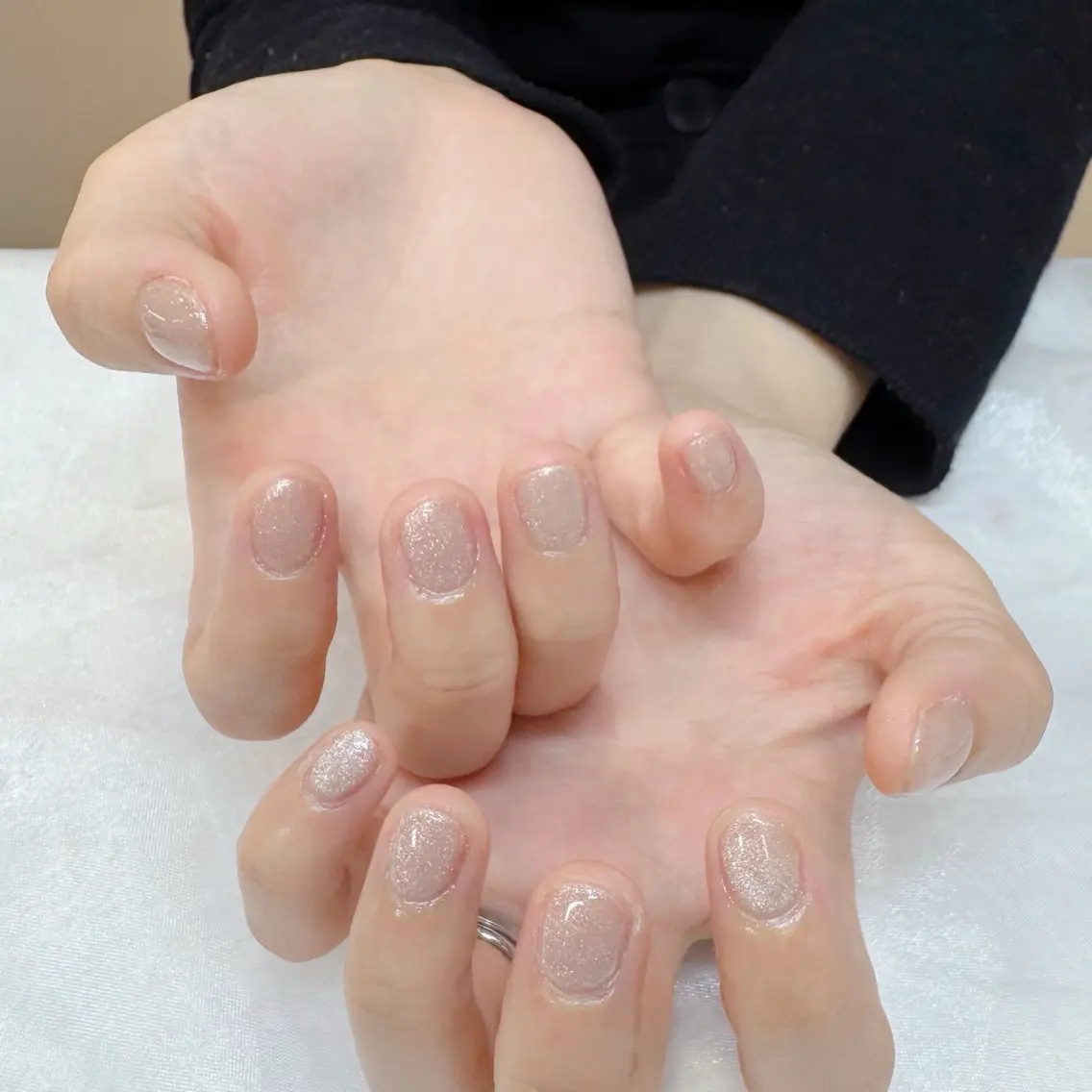 ネイル キラキラネイル マグネットネイル ショートネイル maruyasu. yのネイルデザイン