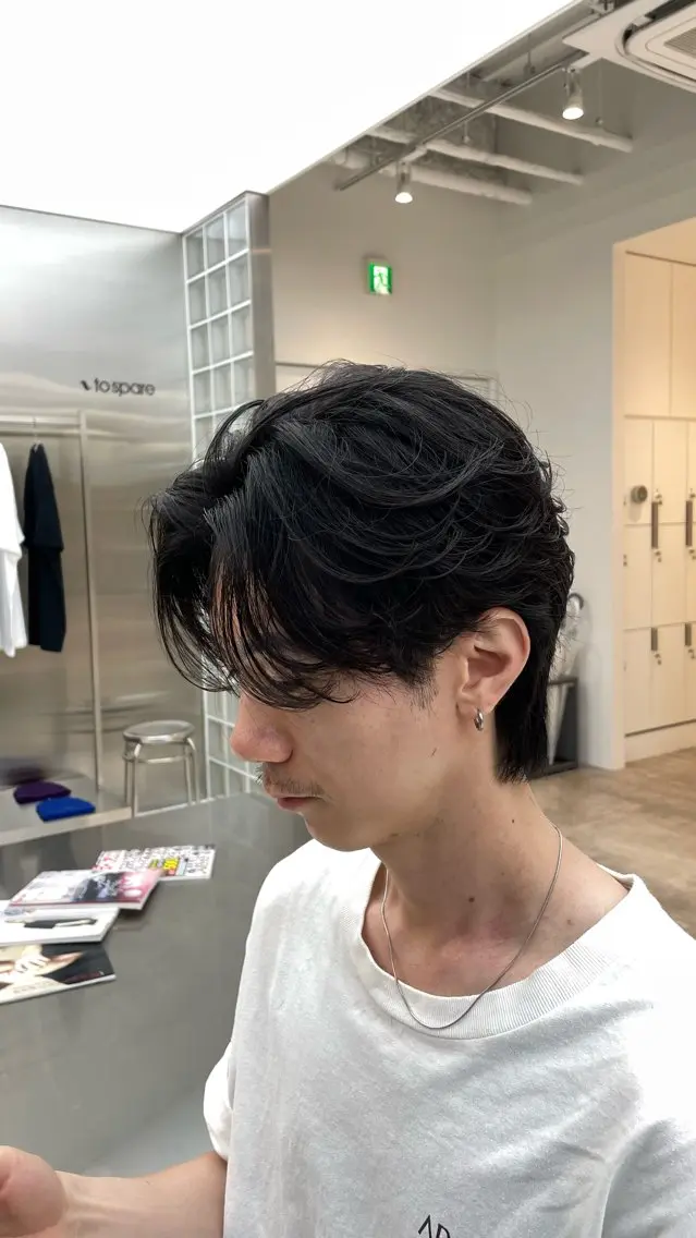 パーマ メンズ カット パーマ fifth 小尾 優然のヘアスタイル