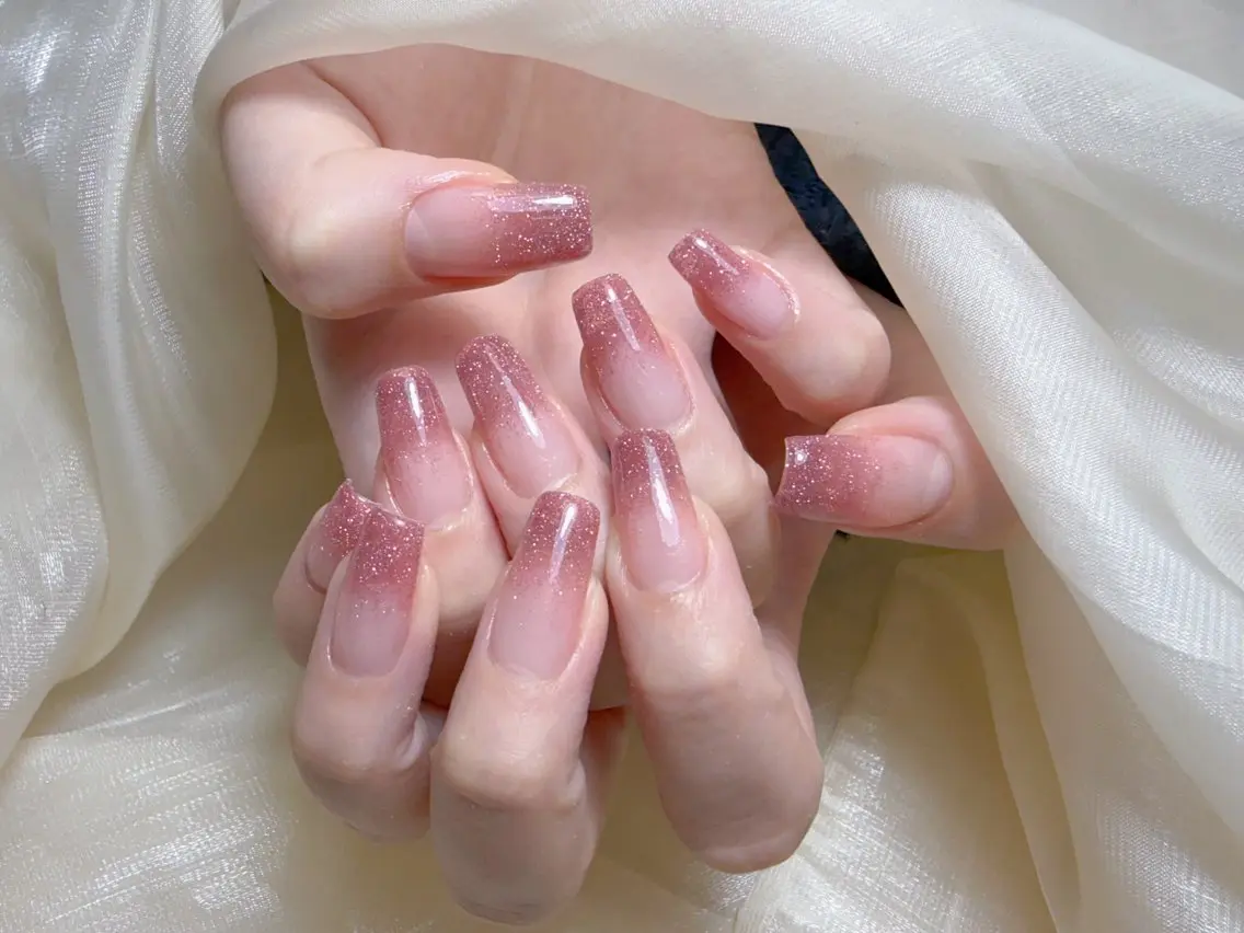 ネイル チークネイル 長さ出し フレンチネイル ジェルネイル 韓国ネイル ハンドネイル Lucky Nail Salonのネイルデザイン