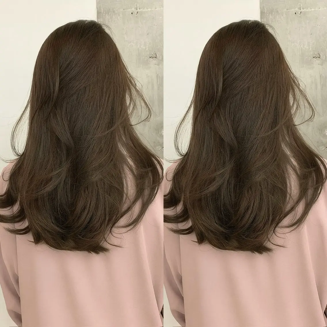 ミディアム カラー カット ヘアカラー トリートメント 小顔矯正/レイヤー 透明感カラー✨生真のヘアスタイル
