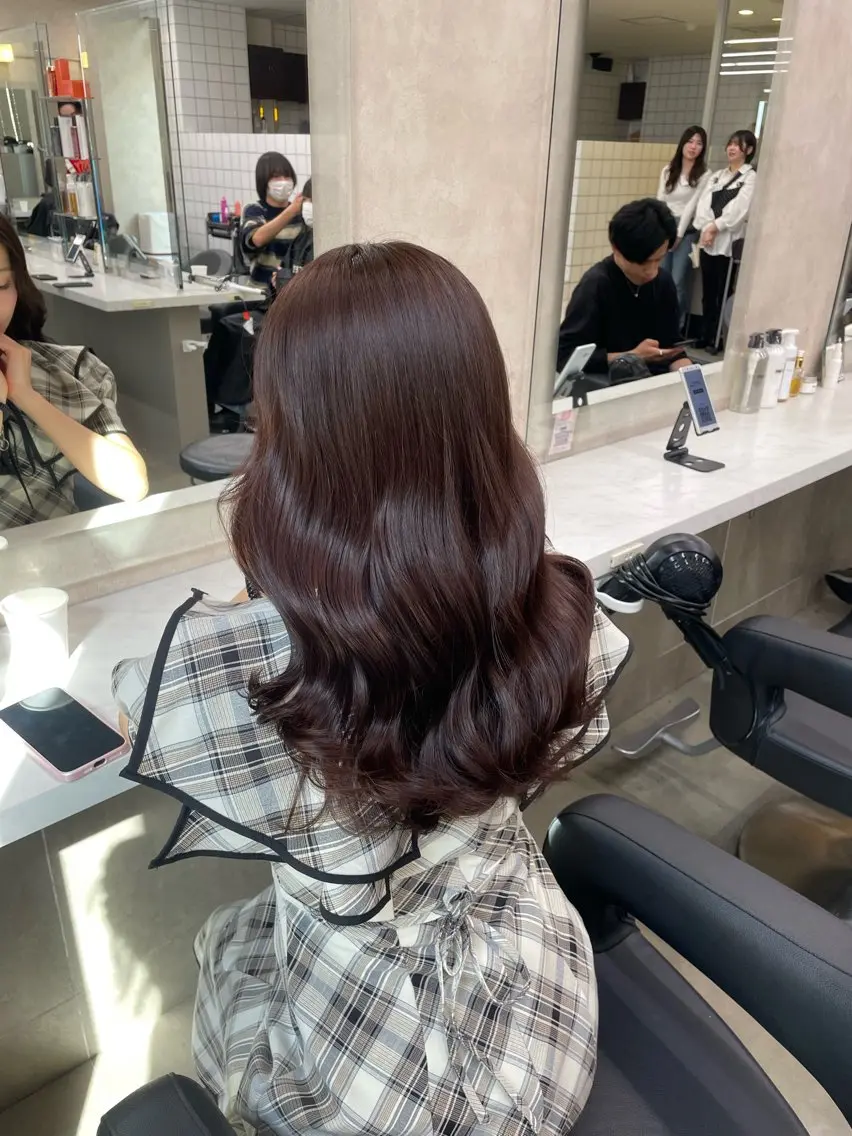ロング カラー ヘアアレンジ ヘアカラー トリートメント ヘアセット 💗横浜美容室 💗HARUNAのヘアスタイル