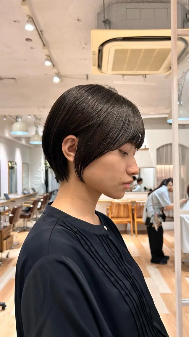 ショート 顔周りカット 小顔カット カット ヘアカラー ❕マンツーマン施術❕ 🍊Moemiのヘアスタイル