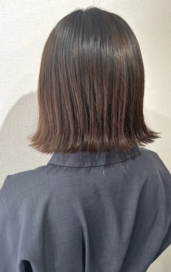 新規前髪カットカラーの写真