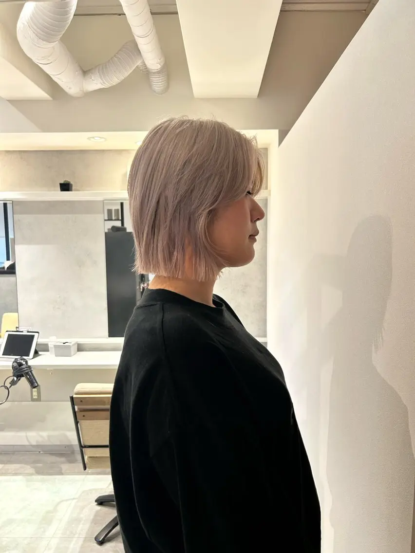 ショート ボブ カット ヘアカラー ボブ/レイヤー ケンショウのヘアスタイル