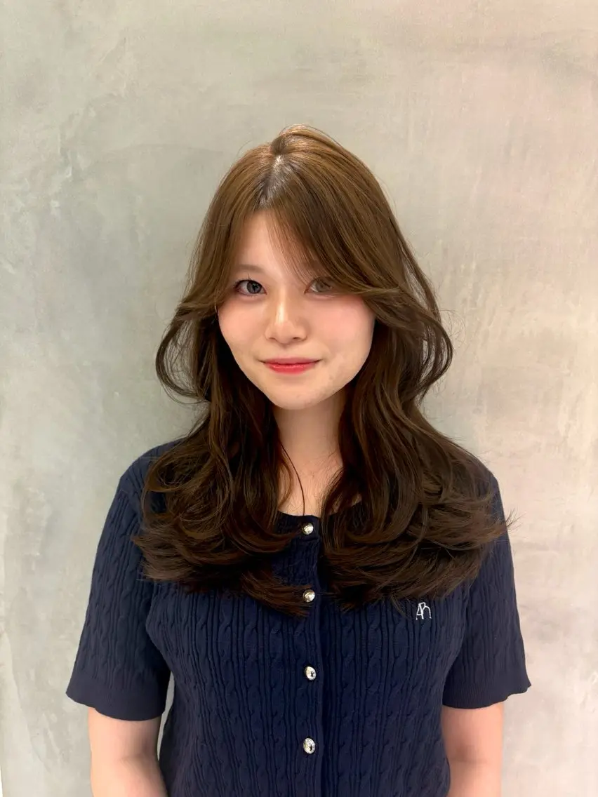 セミロング カラー ベージュカラー ブラウンカラー 透明感カラー マロンブラウン オリーブベージュ カット ヘアカラー トリートメント 顔周りレイヤーカット /髪質改善/ゆう🤍のヘアスタイル