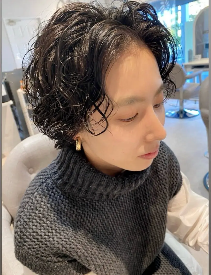 ショート パーマ ショートヘア 塚本 希来のヘアスタイル