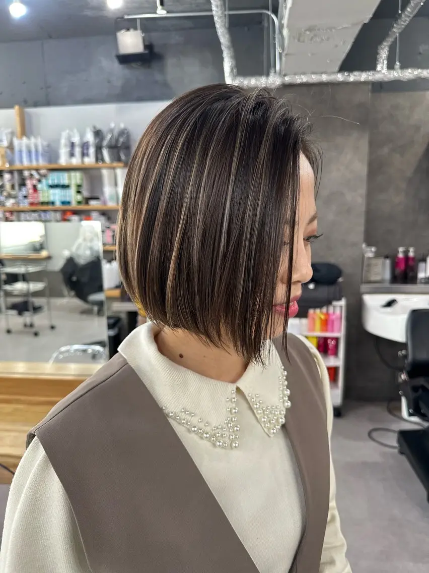 ショート ヘアカラー トリートメント Reb_keiji 👑小倉圭司のヘアスタイル